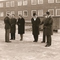 Burgm Kerkrade op bezoek in Seedorf voor uitroepen Patenschaft van Kerkrade e 42 BLJ Januari 1964