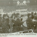 Fanfarekorps bij voetbalwedstrijd Werder Bremen - Feijenoord