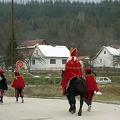 Sinterklaas op de weg in Novi