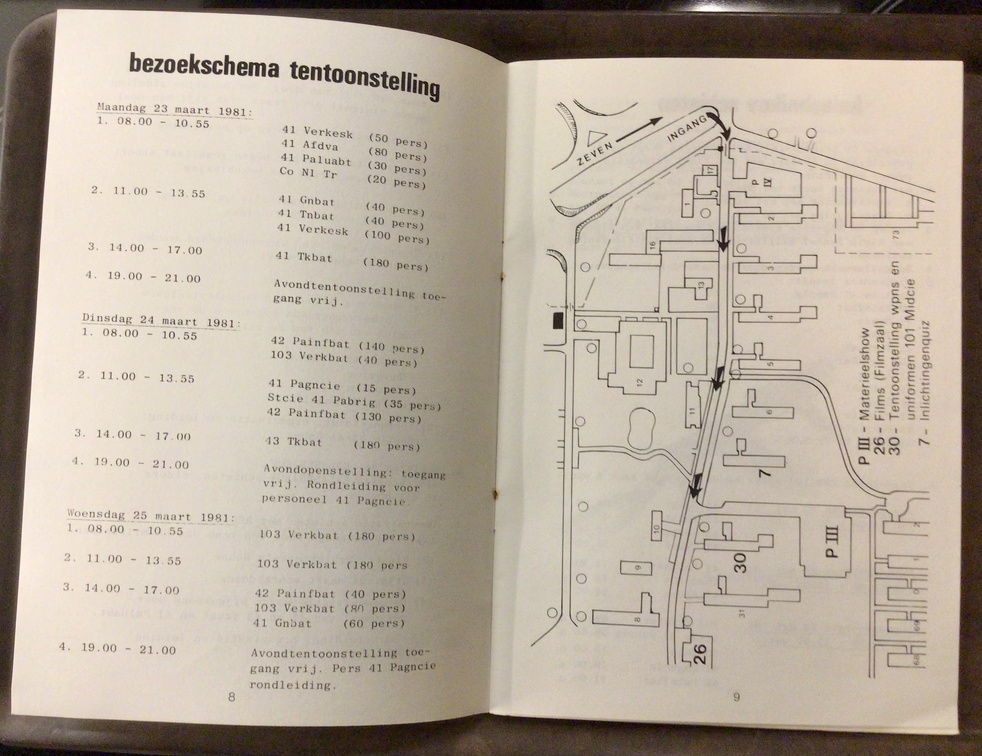 Seedorf-83 inlichtingendagen 1981