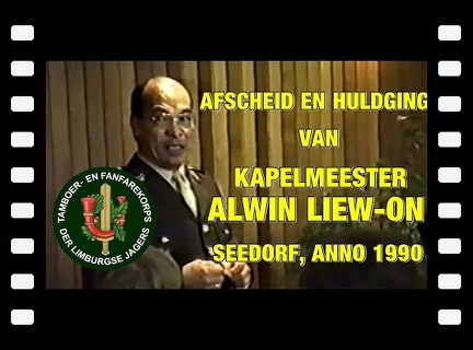 Afscheid en Huldiging Alwin Liew-On te Seedorf 1990