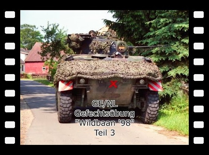 "Wildbaan 98" , NLD-DEU Gefechtsübung, Kampfpanzer Leopard 2 A4, Spähradpanzer Luchs, Teil 3